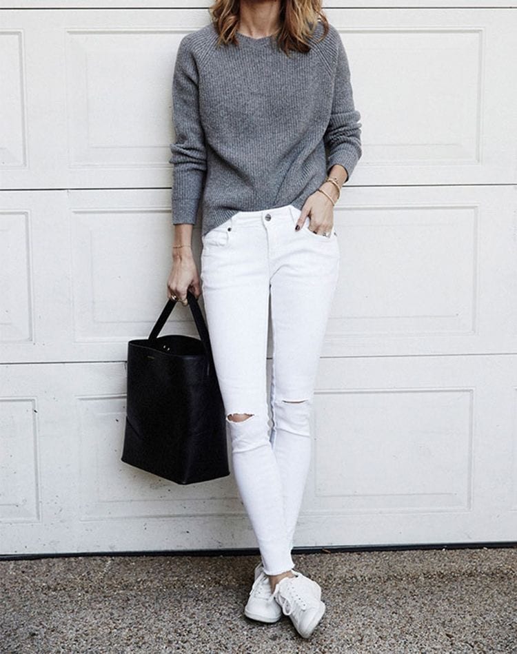 Los mejores looks: Pantalones blancos en invierno