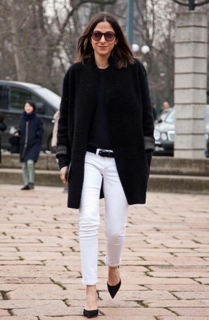 Los looks: Pantalones blancos invierno | Chic