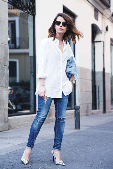 Blusa blanca + Blue jeans: El outfit atemporal | Effortless Chic