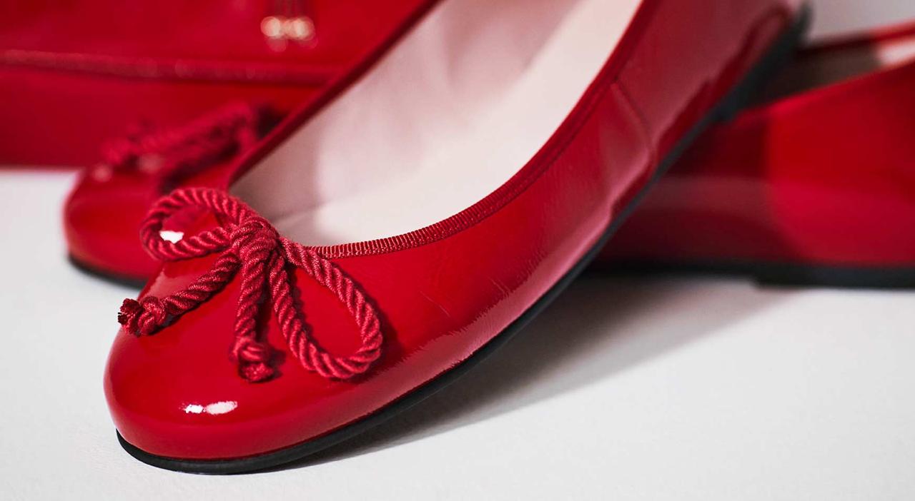 Zapatos Bailarinas Graceland Bailerinas rojo look casual 