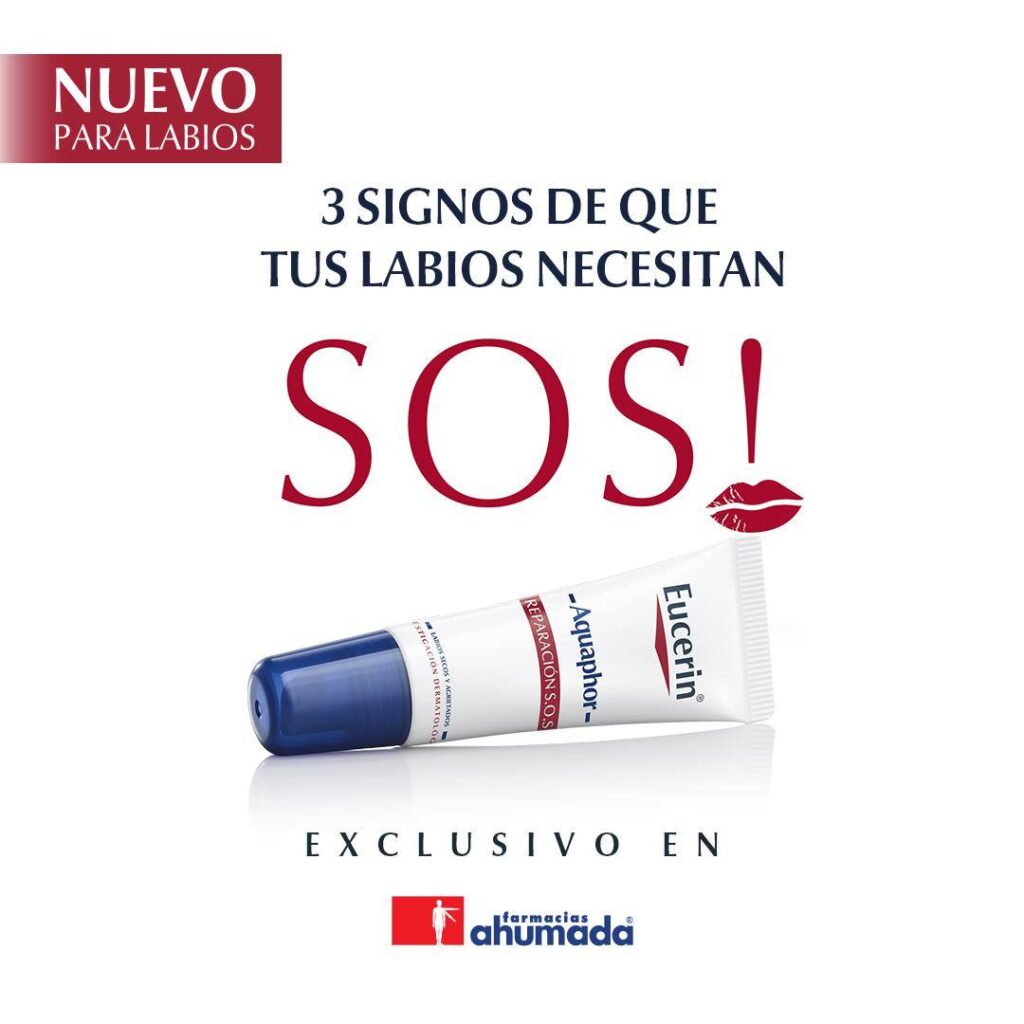 Aquaphor SOS Regenerador Labial, Labios secos y agrietados