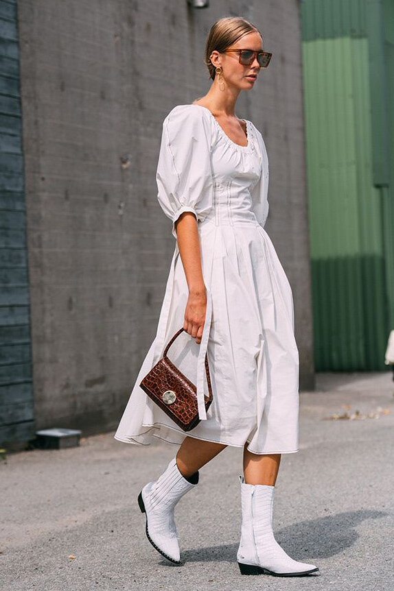 vestidos con botines