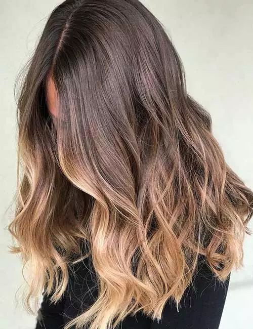 golden ice ombré