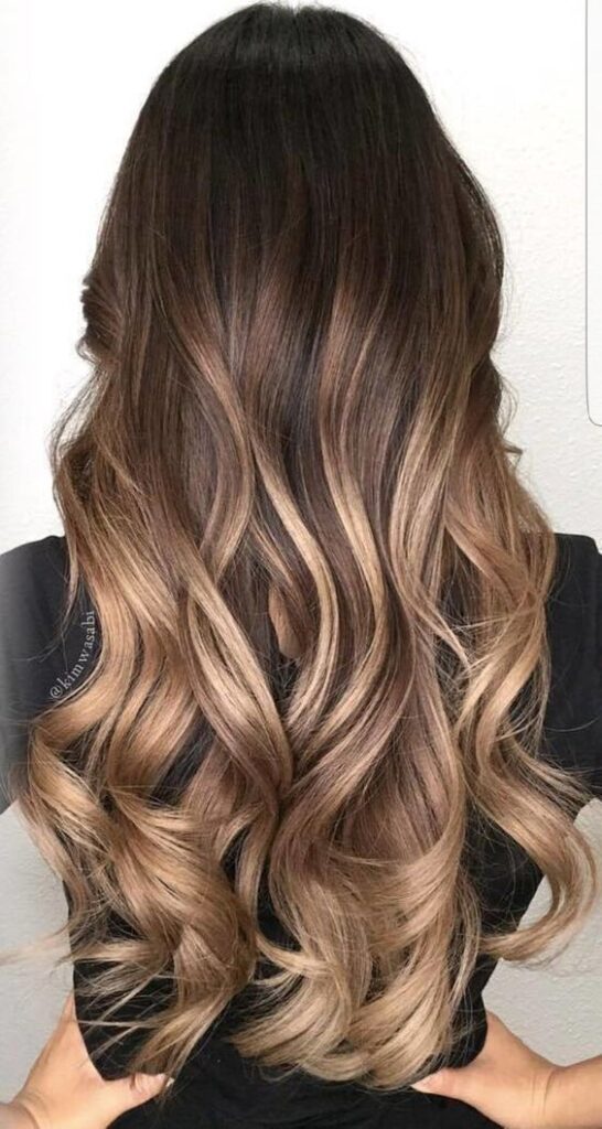 golden ice ombré