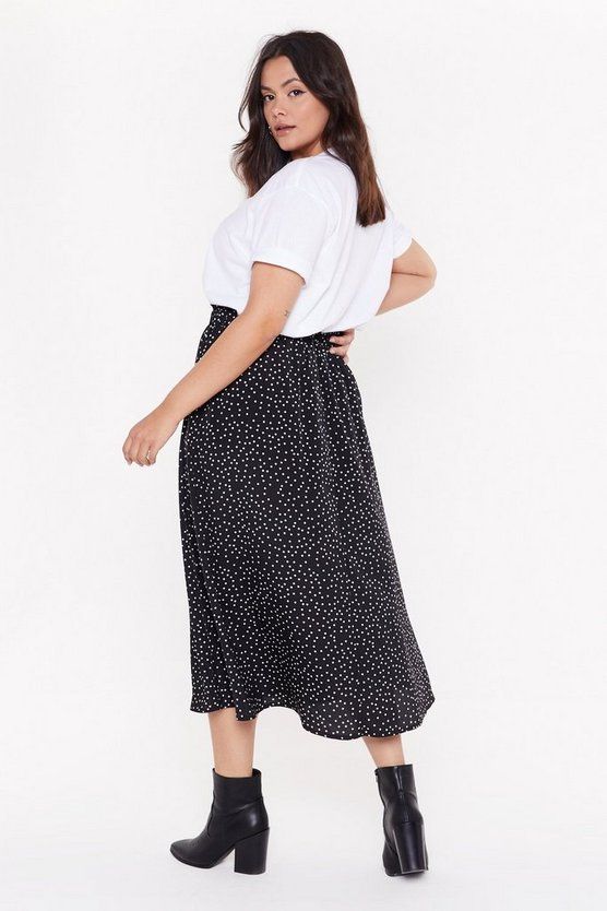 falda midi estampada