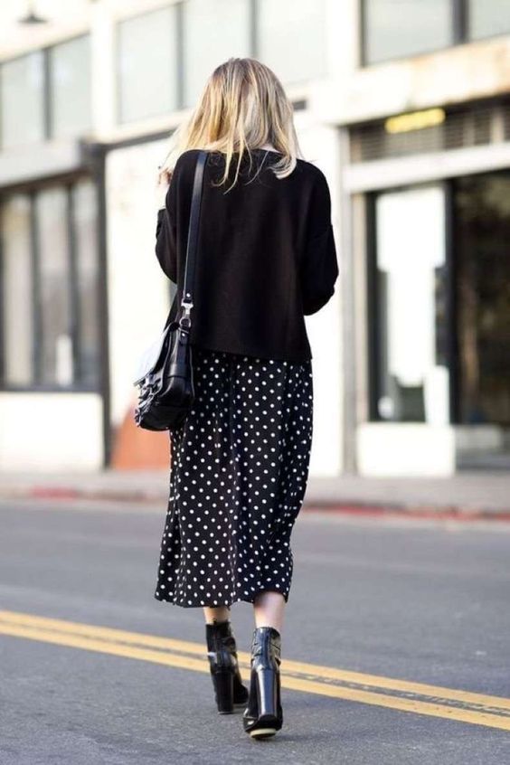 falda midi estampada