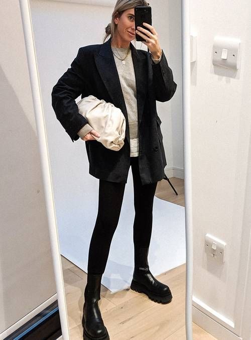 looks con leggins negros