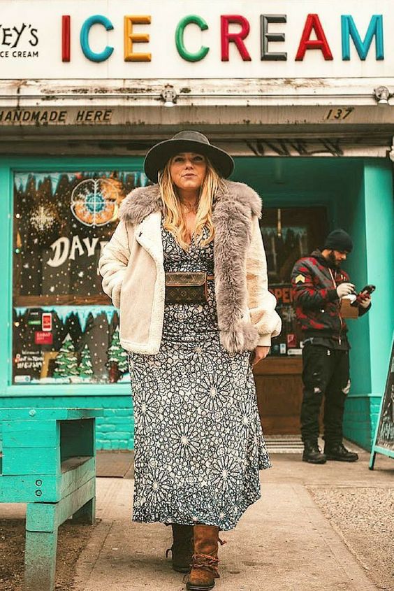 estilo boho en invierno