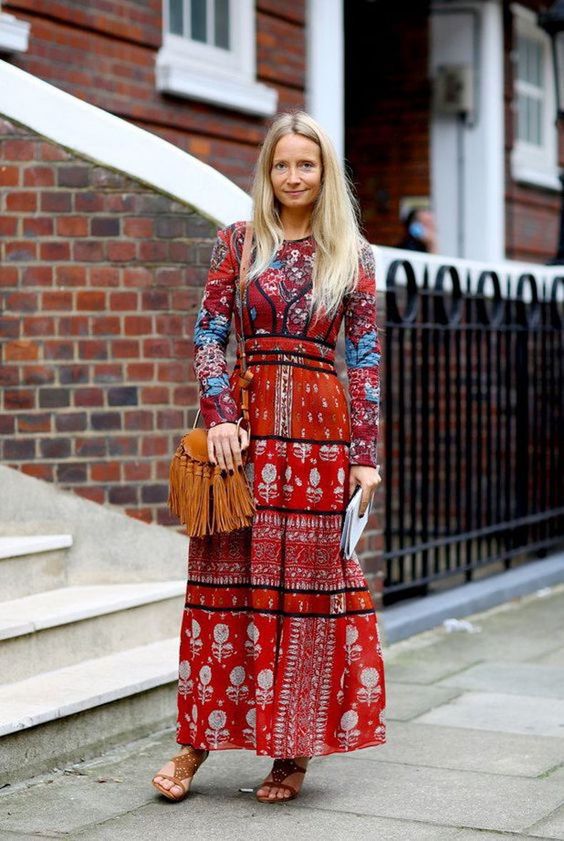 estilo boho en invierno