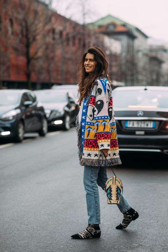 estilo boho en invierno