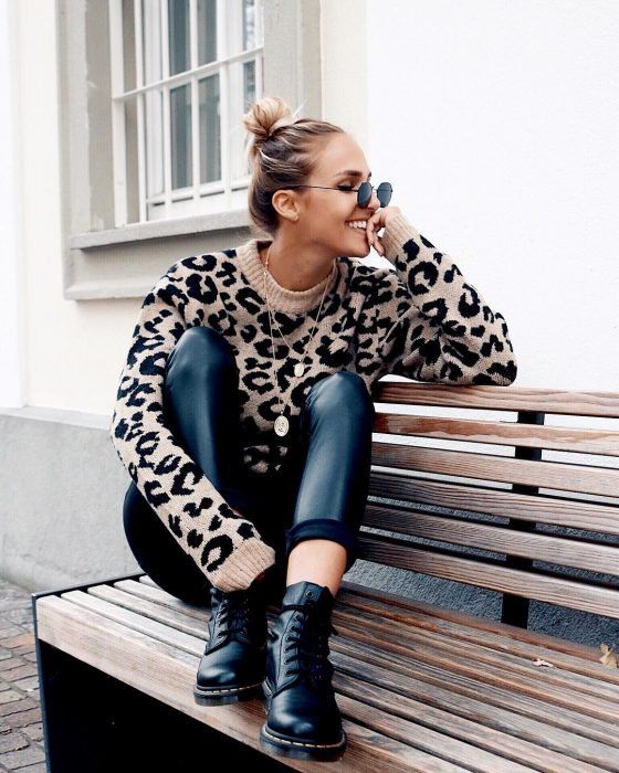 animal print en looks invernales