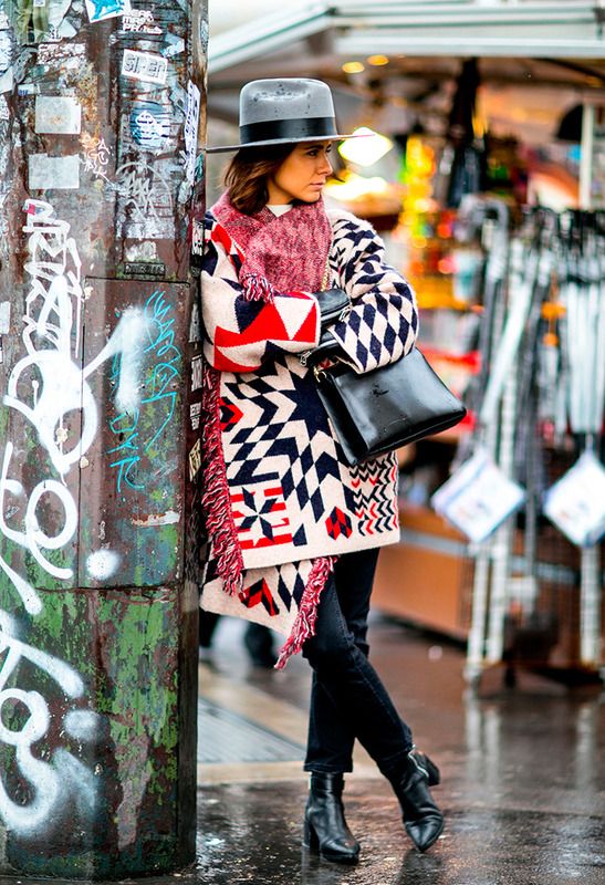 estilo boho en invierno