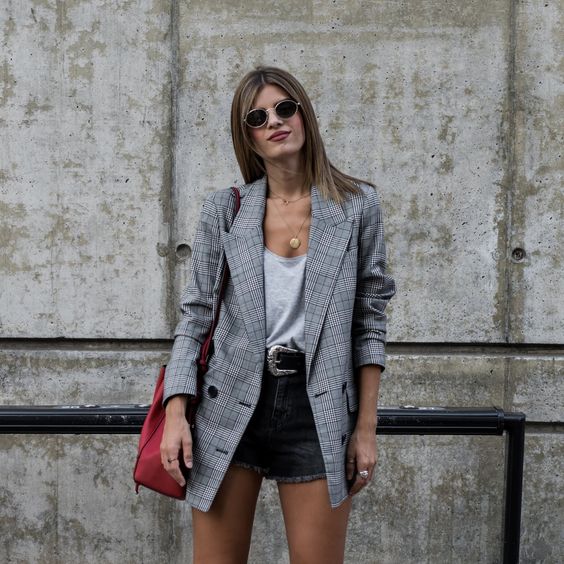 blazer con short