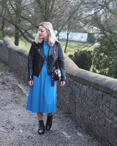 vestido midi con blazer