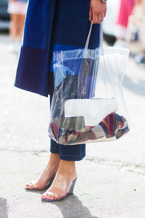 sandalias transparentes