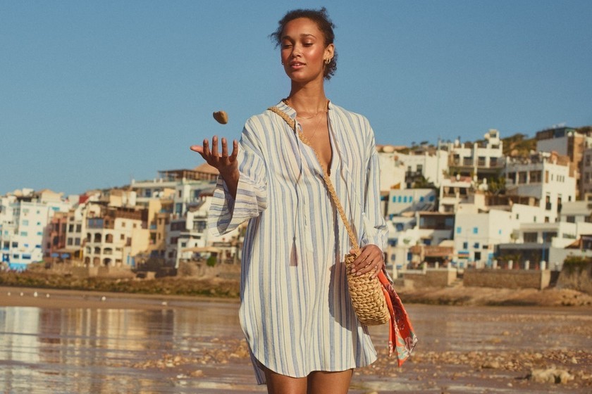 Vestidos camiseros para la playa, ¡más de 40 | Effortless Chic