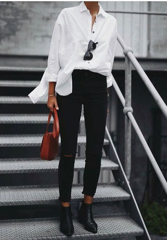 camisa blanca oversize