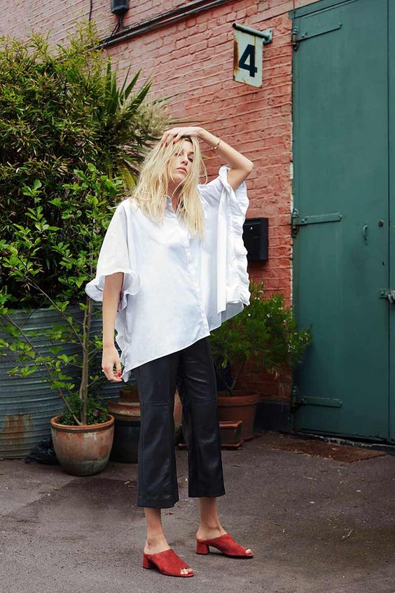 camisa blanca oversize