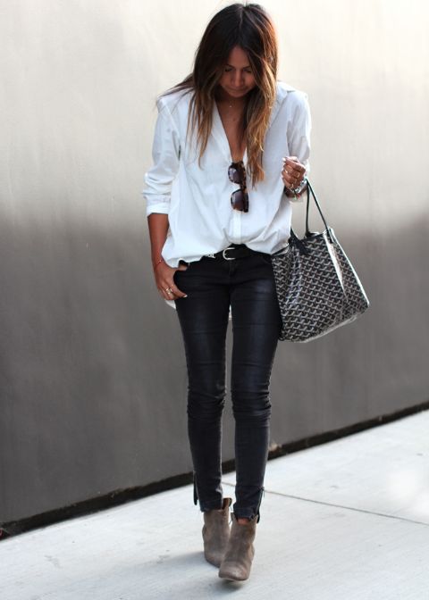 camisa blanca oversize