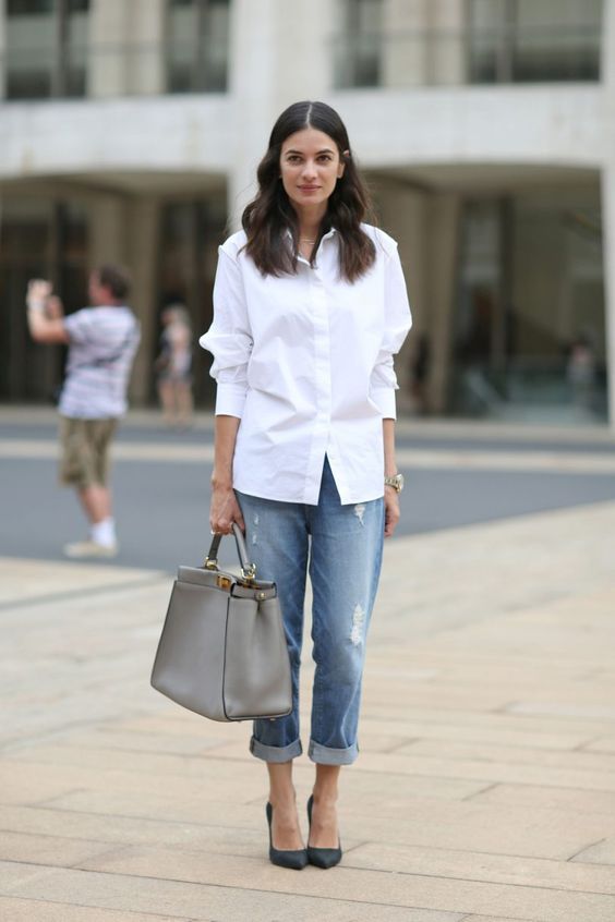 camisa blanca oversize
