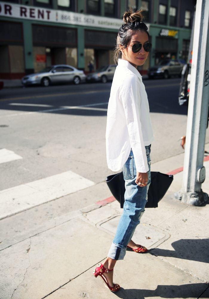 La camisa blanca oversize es la favorita de estación | Effortless Chic