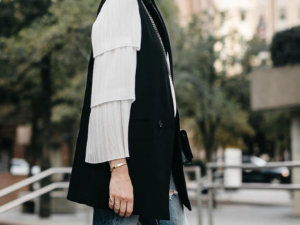 chaleco largo sin mangas