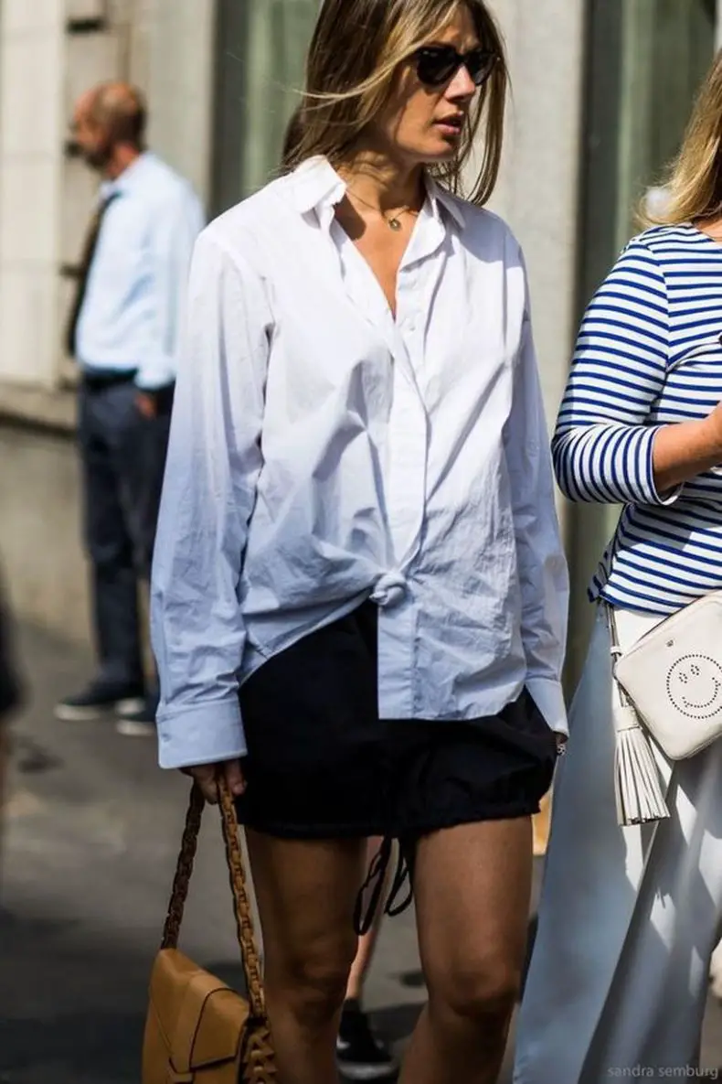 camisa blanca look